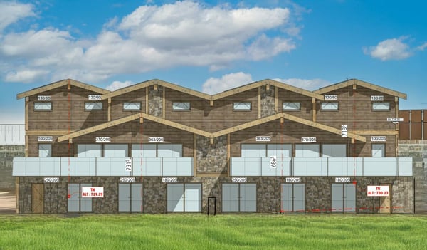 Terrain avec vue imprenable pour 2 villas jumelées avec permis en force ! 1