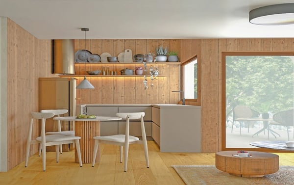 Appartement de 1.5 pièces dans un magnifique chalet. 2