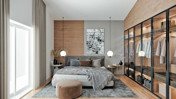 Grand chalet de 1.5 pièces avec sous-sol et garage double, sur plan avec toutes les finitions au gré du preneur. 5