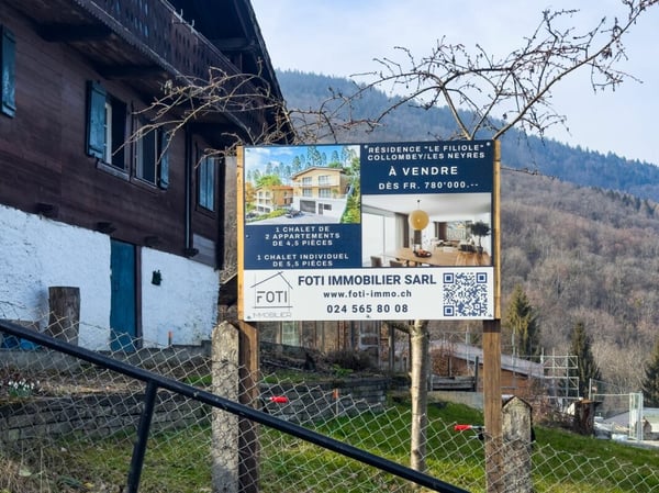 Grand chalet de 1.5 pièces avec sous-sol et garage double, sur plan avec toutes les finitions au gré du preneur. 8