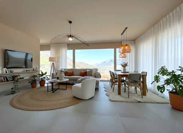 Villa individuelle de 1.5 pièces avec belle vue sur la plaine. 1