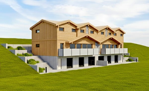 Terrain avec vue imprenable pour 2 villas jumelées avec permis en force ! 3