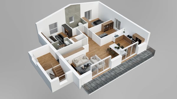 Appartement de 4,5 pièces aux combles avec sous-sol et garage double. 7