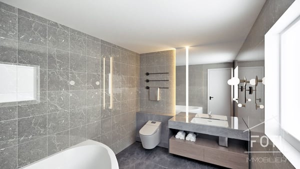 Grand chalet de 5,5 pièces avec sous-sol et garage double, sur plan avec toutes les finitions au gré du preneur. 5