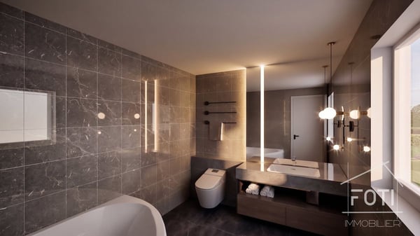 Grand chalet de 5,5 pièces avec sous-sol et garage double, sur plan avec toutes les finitions au gré du preneur. 4