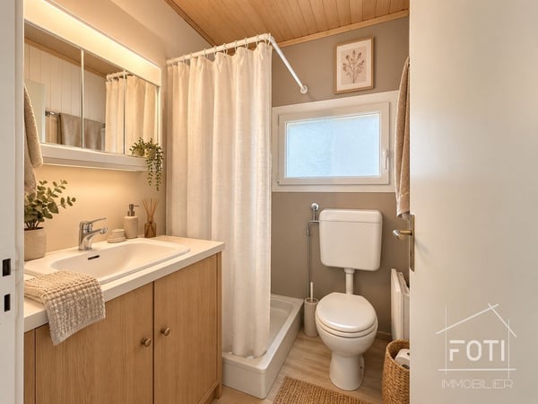 Chalet 2,5 pièces à rénover - jardin, terrasse et vue montagne 11