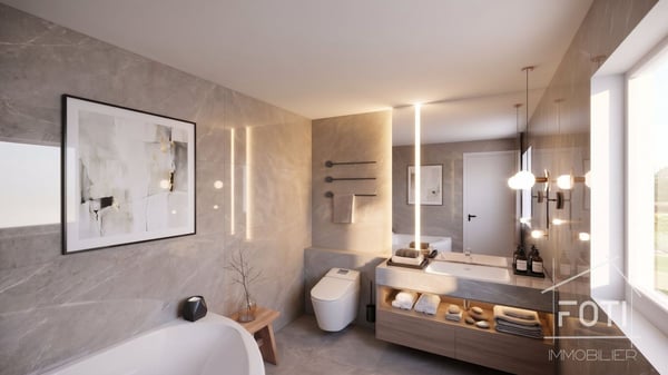 Grand chalet de 3.5 pièces avec sous-sol et garage double, sur plan avec toutes les finitions au gré du preneur. 5
