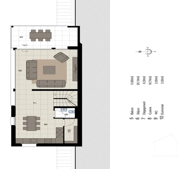 Villa individuelle NEUVE de 4,5 pièces avec belle vue sur la plaine. 11