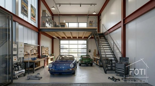 Local artisanal neuf 66 m² avec mezzanine - porte 4×4 m - Collombey-Monthey 6
