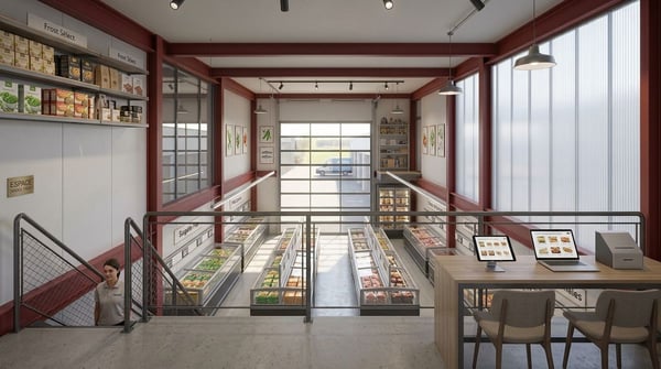 Atelier / entrepôt neuf 100 m² - hauteur 6.5 m - porte 4×4 m - Collombey-Monthey 1