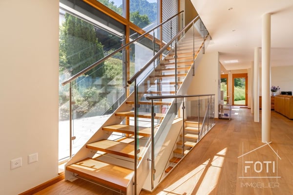 Villa d'architecte 7,5 p. vue lac Léman - St-Gingolph, ascenseur 13