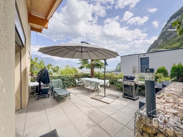 Villa individuelle 2016 avec vue panoramique, jardin et garage - Vouvry 12