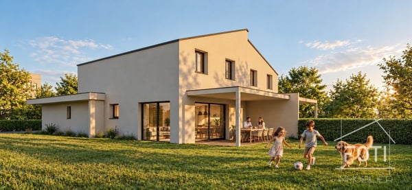 Villa jumelée neuve de 5.5 pièces avec garage et jardin - Collombey-Muraz
