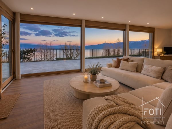 Villa d'architecte 7,5 p. vue lac Léman - St-Gingolph, ascenseur