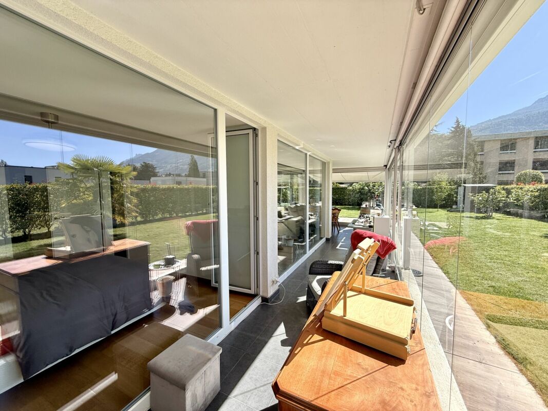 Appartement en plain-pied au centre de Conthey