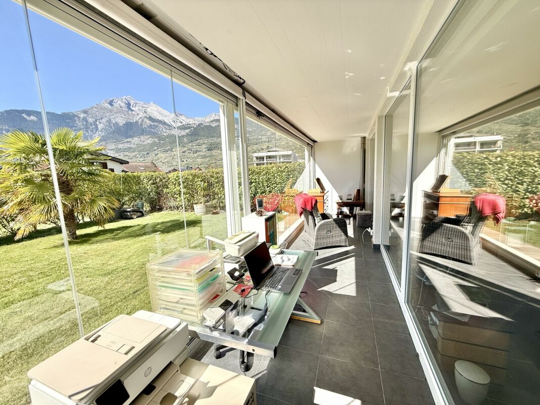 Appartement en plain-pied au centre de Conthey