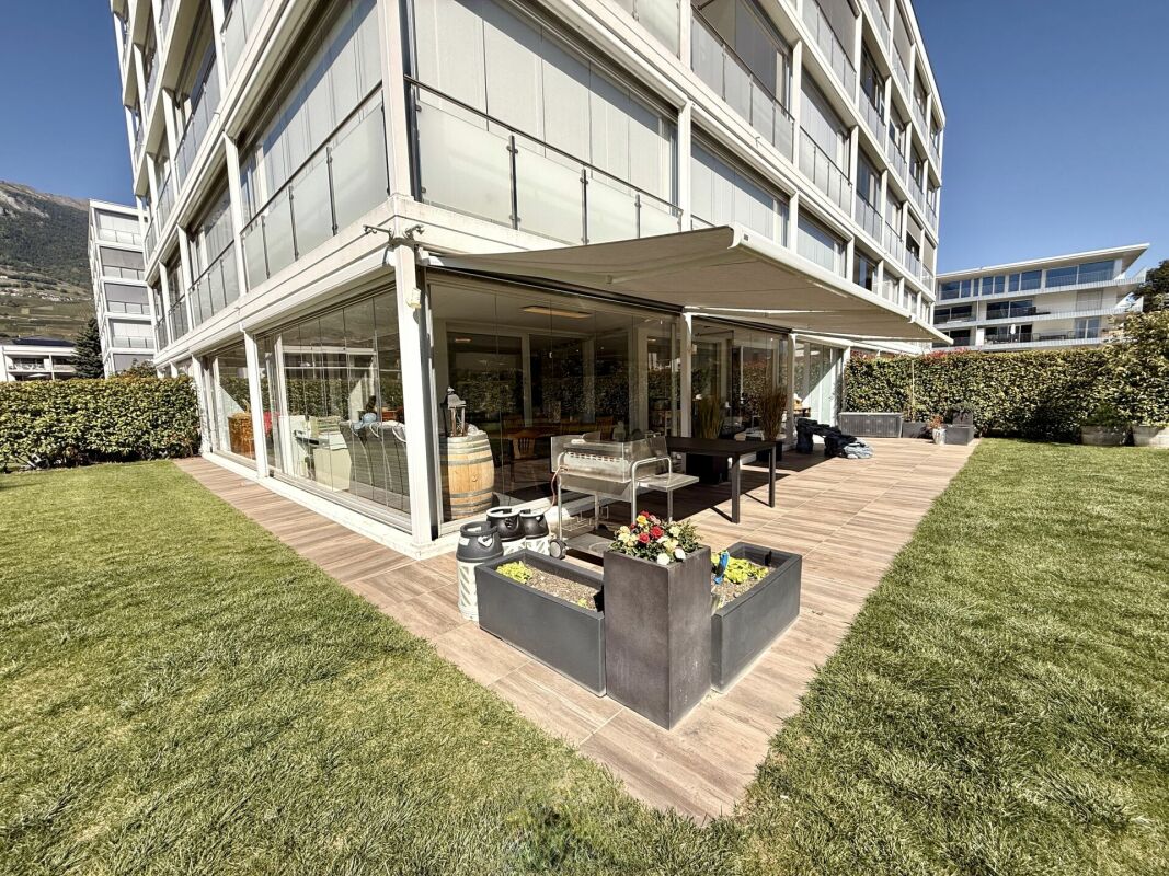 Appartement en plain-pied au centre de Conthey