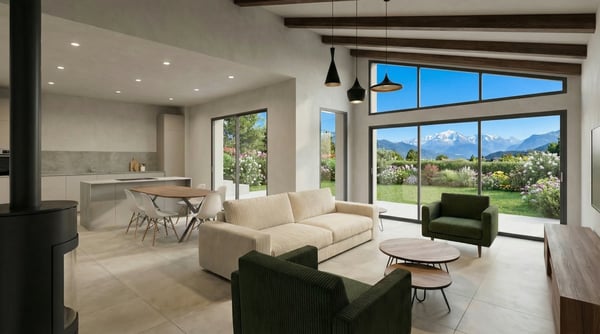 Villa Contemporaine RE 2020   135 m² sur 712 m²   PÉRON 2