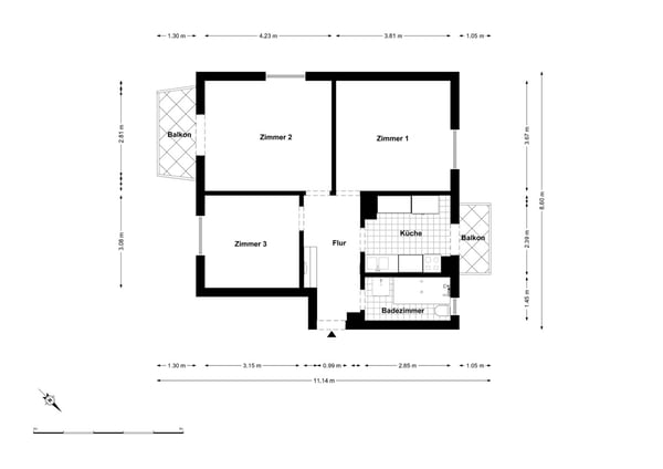 Mitten im Herzen von Zürich – Charmante 1-Zimmerwohnung beim Lochergut 9