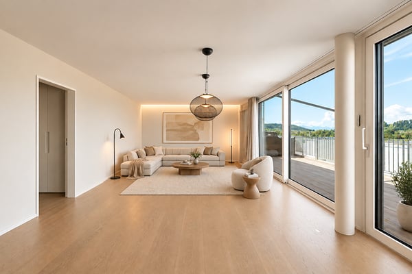 Exklusive Attikawohnung mit grosser Sonnenterrasse und Weitblick 1