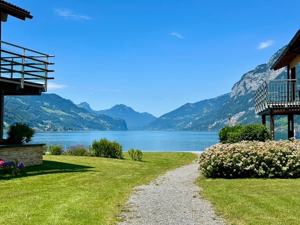 4.5-Zimmer Wohnung direkt am See mit Panoramablick - als Ferien- oder 1