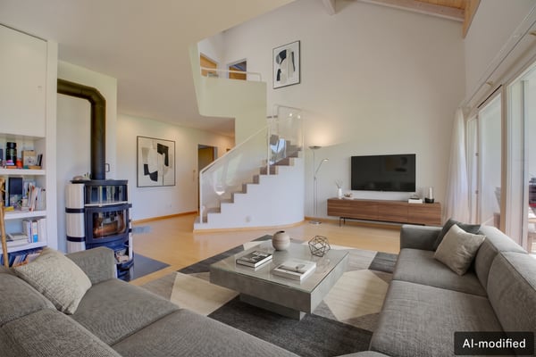 5.5-Zi. Attika-Maisonettewohnung mit Galerie, Südbalkon & Bergpanorama 2