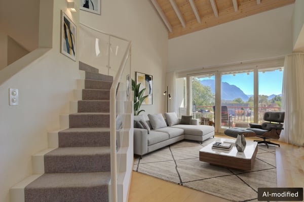 5.5-Zi. Attika-Maisonettewohnung mit Galerie, Südbalkon & Bergpanorama 3