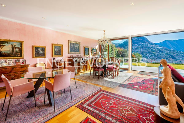Prestigioso appartamento con giardino e vista lago 4