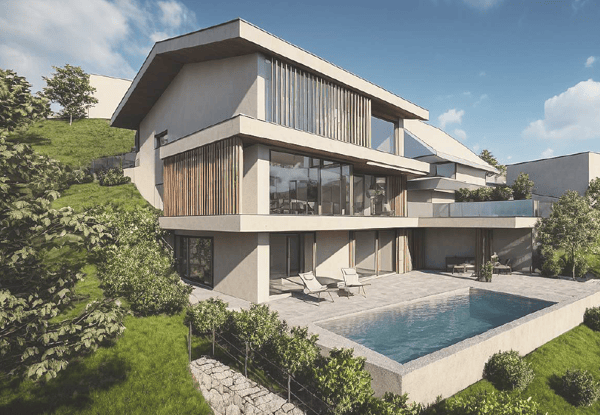 Neubau Einfamilienhaus mit atemberaubendem Panorama 2