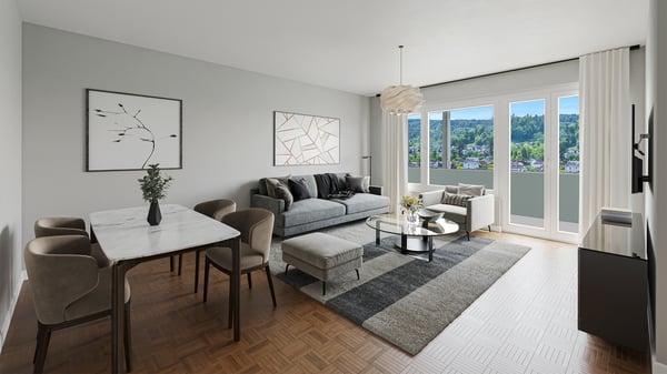 Sonnige 1.5 Zimmer-Ruheoase mit Weitblick Richtung Uetliberg 2