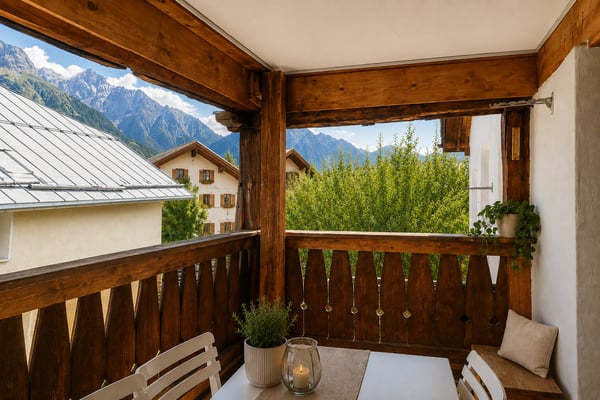 Traditioneller Charme trifft auf Bergpanorama in Sent 3