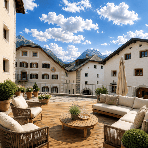 Historisches Juwel trifft Moderne: Luxuriöses Engadinerhaus in Scuol 1