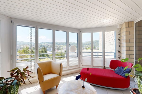 3.5-Zimmer Maisonettewohnung mit unverbaubarem Ausblick 4