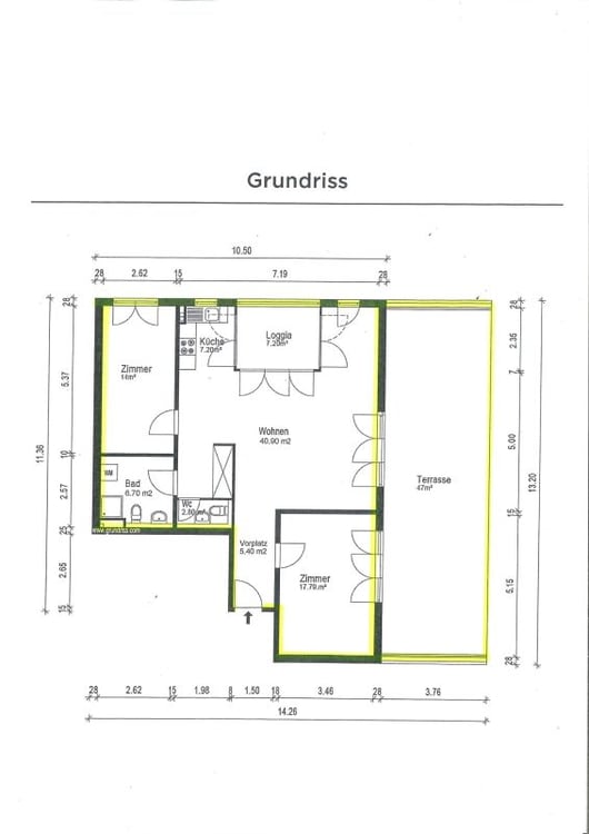Moderne 1 1/2-Zimmer-Attika-Wohnung mit grossartiger Aussicht 12