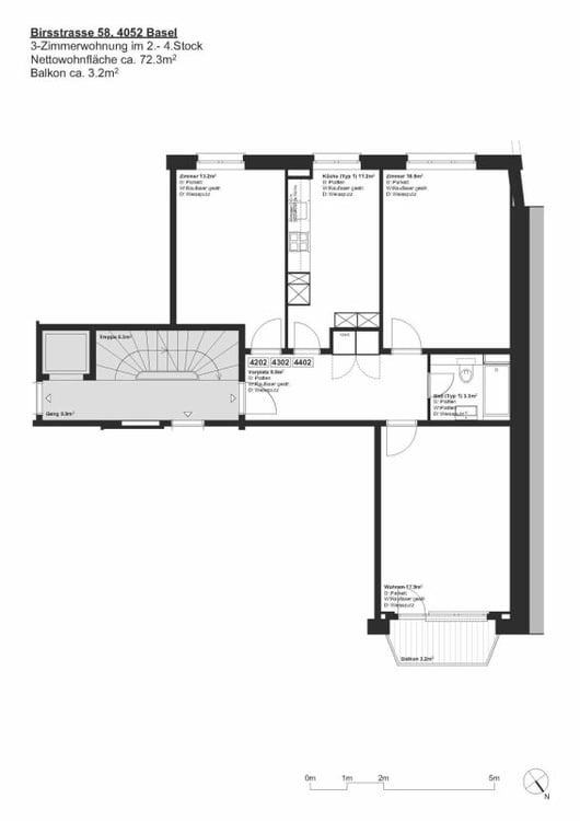 Leben an der Birs - moderne 1-Zimmerwohnung im 4.OG in Basel 11