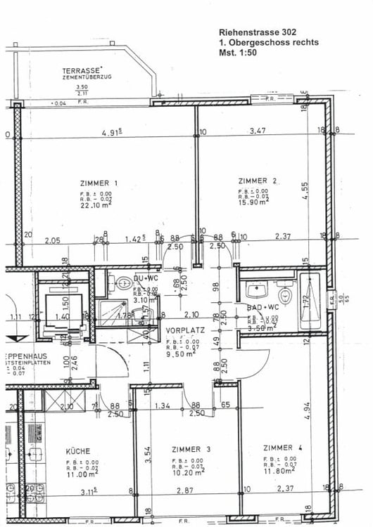 Nähe Gartenbad Eglisee und Lange Erlen - gemütliche 4-Zimmerwohnung im 1.OG 13