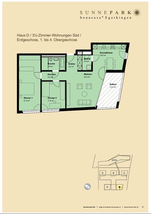 schöne, moderne 3.5-Zimmerwohnung! 10