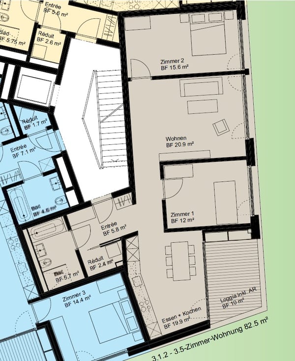 Attraktive und verlockende 3.5-Zimmerwohnung zu vermieten 10