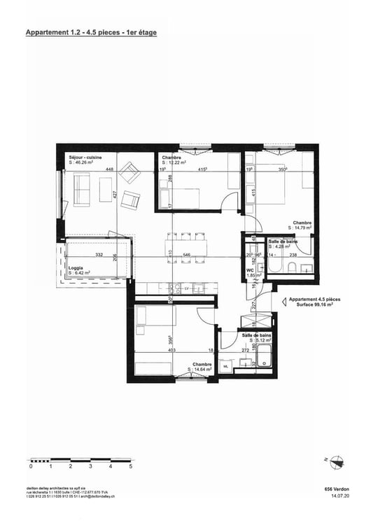 Appartement de 4.5 pièces au rez supérieur 4