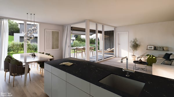 4 appartements de 1.5 pièces avec terrasse et jardin privatif 2