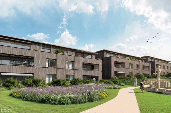 4 appartements de 1.5 pièces avec terrasse et jardin privatif 1