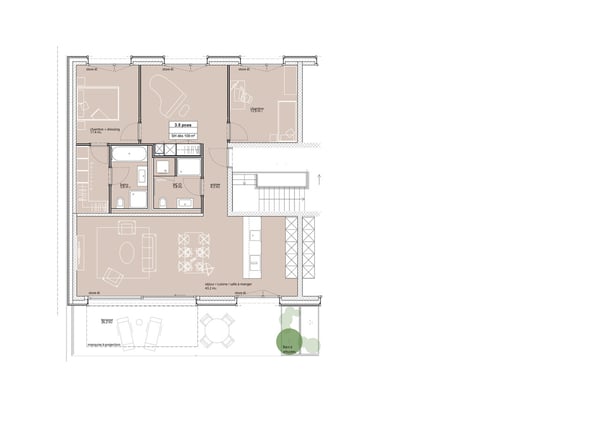 Grands attiques 1.5 pièces de ~130 m2 3