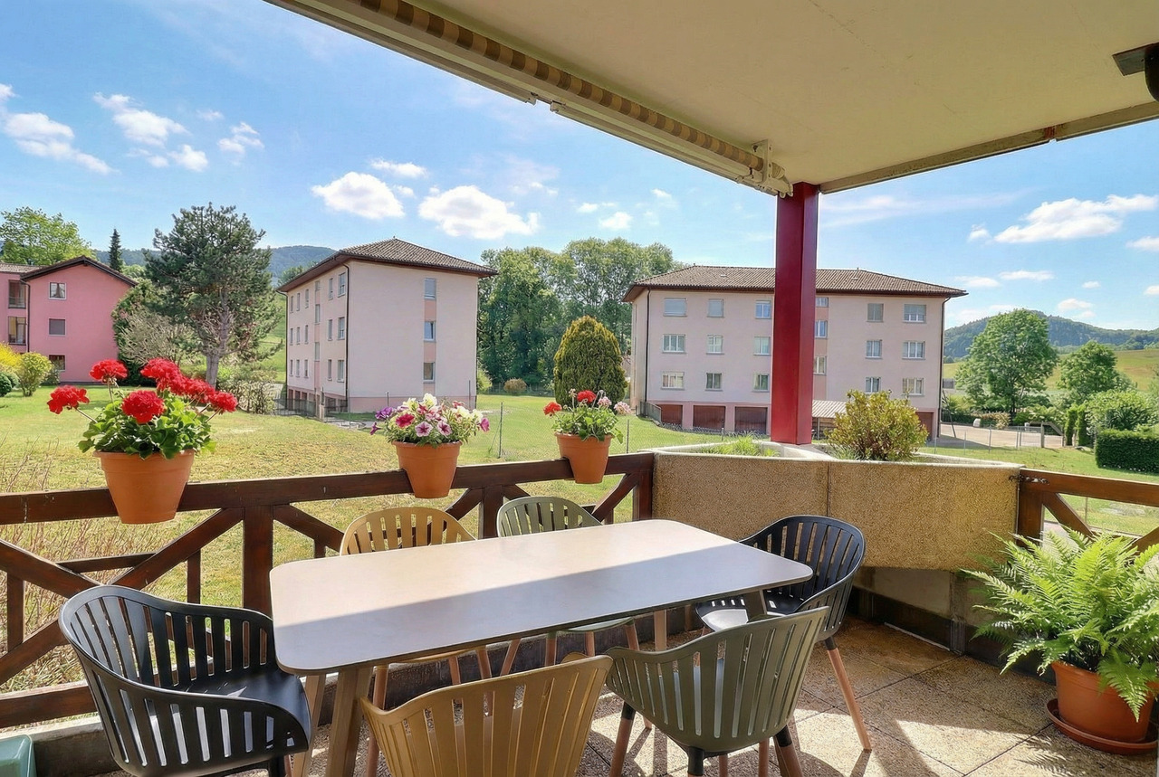 Immobilie in Le Mouret - Charmant appartement lumineux de 5.5 pièces avec balcon - Bild 1