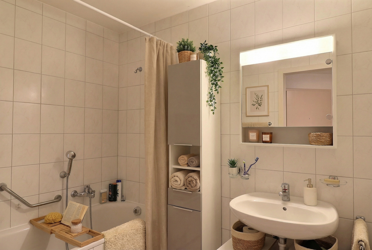 Immobilie in Le Mouret - Charmant appartement lumineux de 5.5 pièces avec balcon - Bild 9