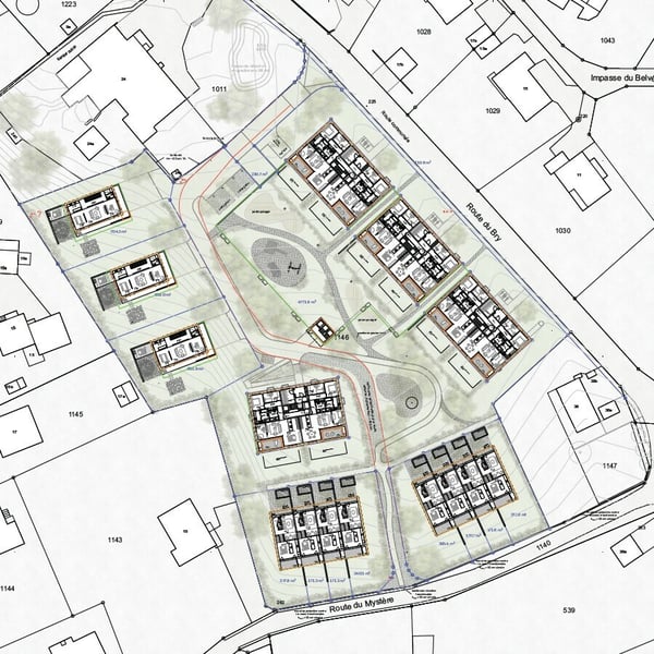 4 villas mitoyennes de 3 pièces 10