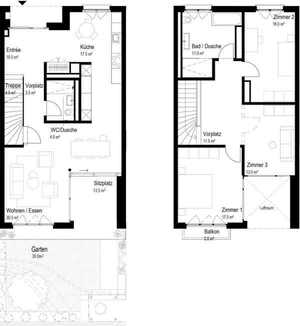 Ihr Rückzugsort im Herzen von Reinach: Maisonette mit eigenem Garten 19