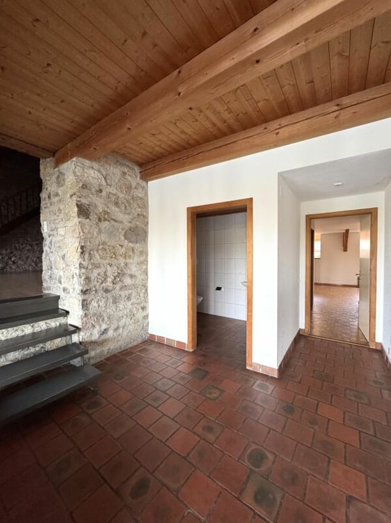 Gemütliche 5.5-Zimmer-Maisonette-Dachwohnung mit Sicht auf den Rhein 5