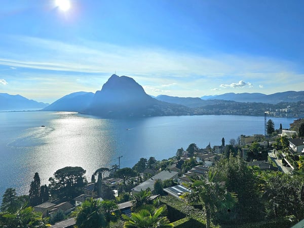 Lugano Ruvigliana: Lussuoso 5.5 locali con incantevole vista lago, giardino privato e terrazze
