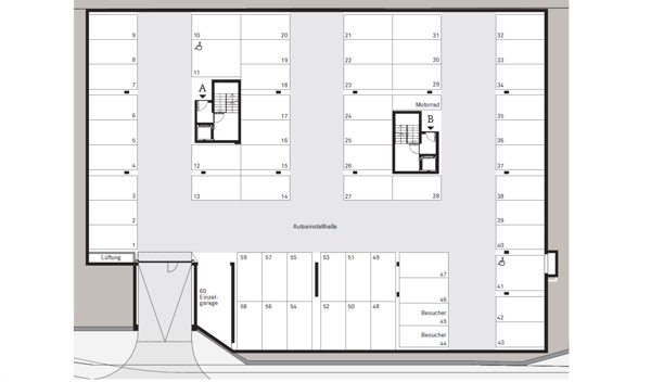 Garagenplatz in moderner Einstellhalle 3