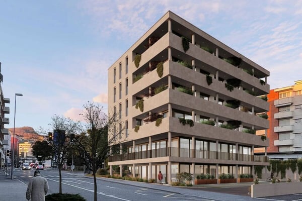 Grande spazio commerciale con ampie vetrate al piano terra 3